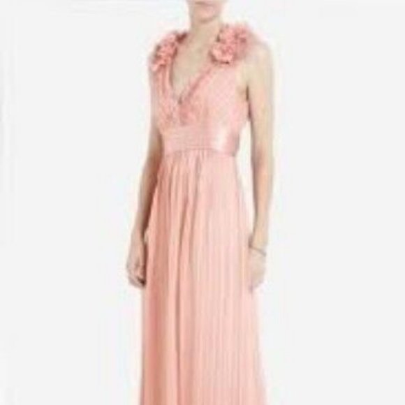 BCBGMAXAZRIA Cameo Torey V-Neck Long Dress - Picture 7 of 7